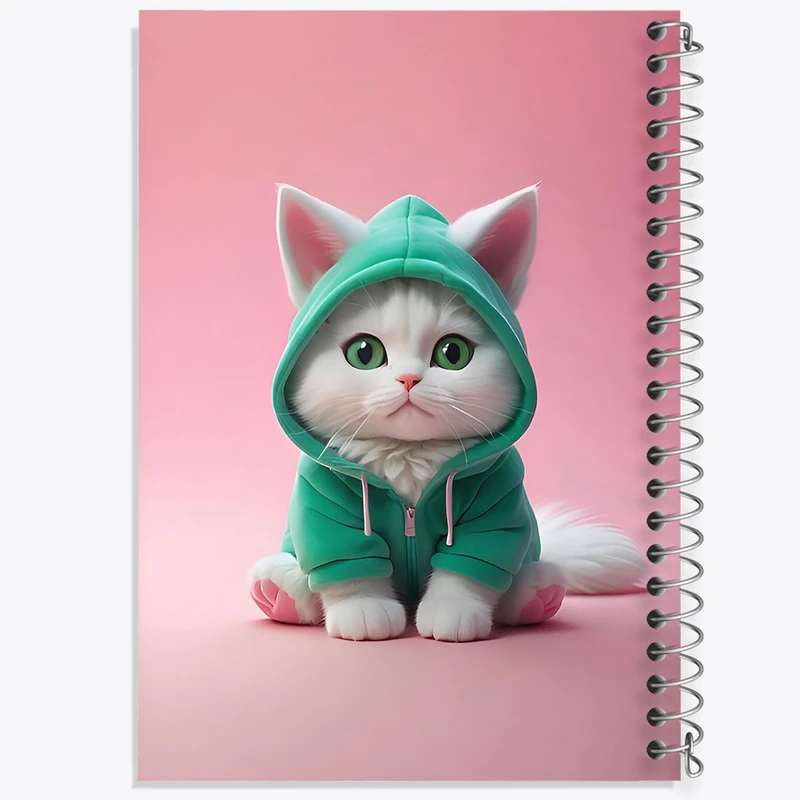 دفتر نقاشی 50 برگ خندالو طرح گربه بامزه کد F7057