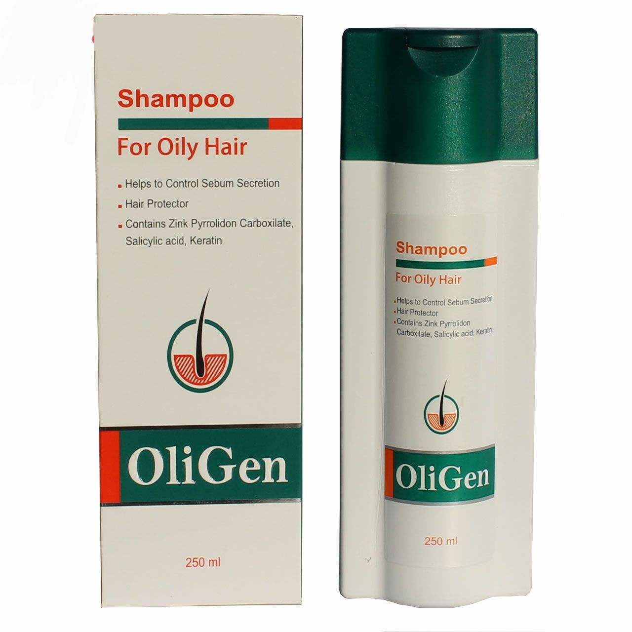 شامپو مو الی ژن مدل Oily hair حجم 250 میلی لیتر -  - 1