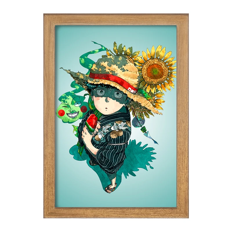 تابلو خندالو مدل شییکو انیمه موب سایکو Mob Psycho 100 کد 24458