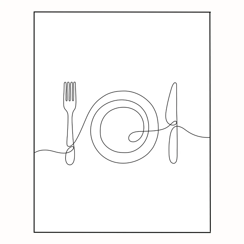 پوستر مدل چاپ طراحی خطی