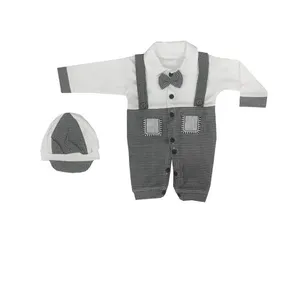 ست سرهمی و کلاه نوزادی پسرانه کد 102