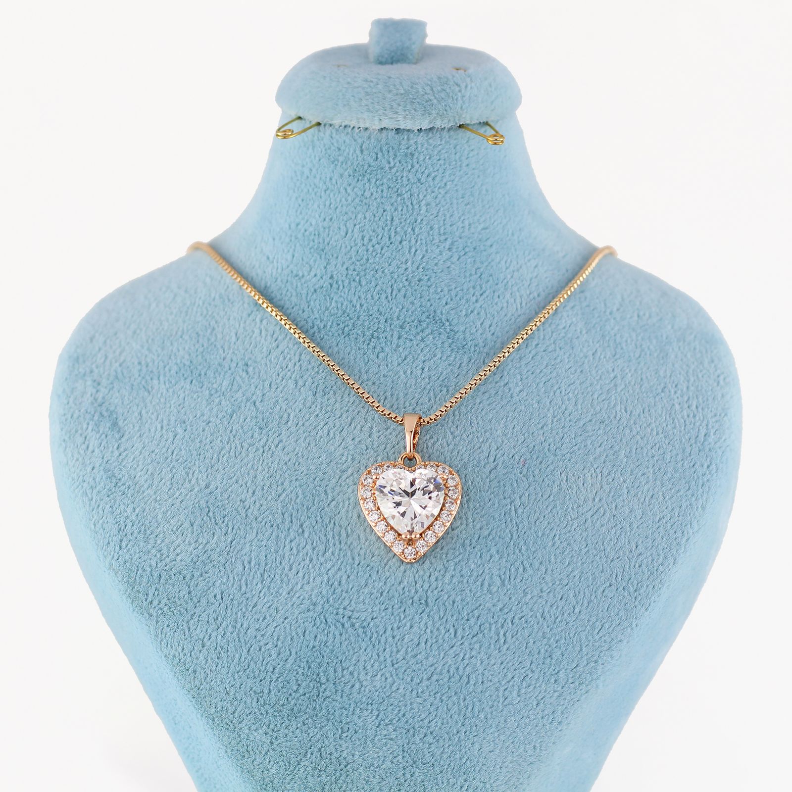 گردنبند زنانه ژوپینگ مدل قلب کد N490E -  - 1