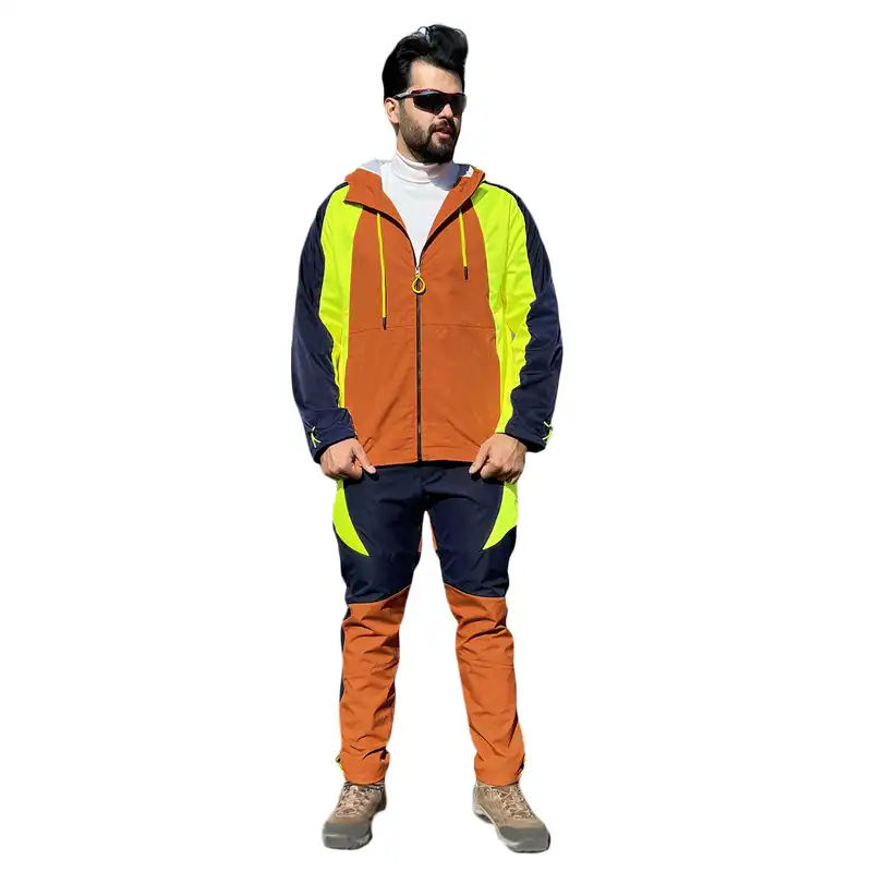 ست سویشرت و شلوار ورزشی مردانه برساد مدل C407 رنگ نارنجی