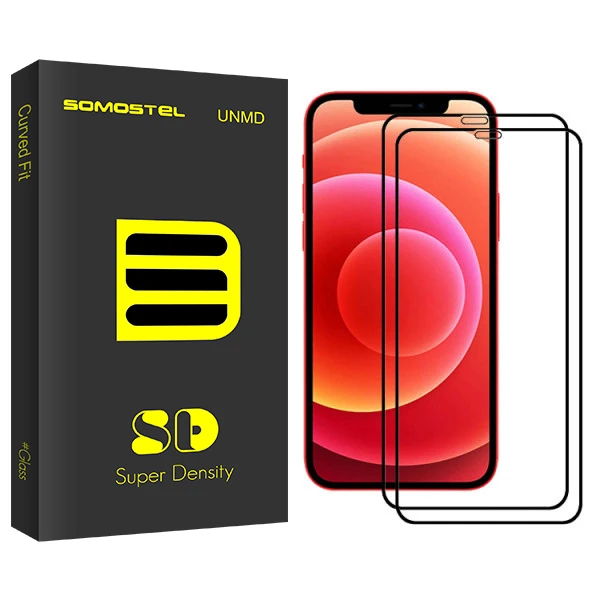 محافظ صفحه نمایش سوماستل مدل Sd Glass مناسب برای گوشی موبایل اپل Iphone 12ProMax بسته دو عددی