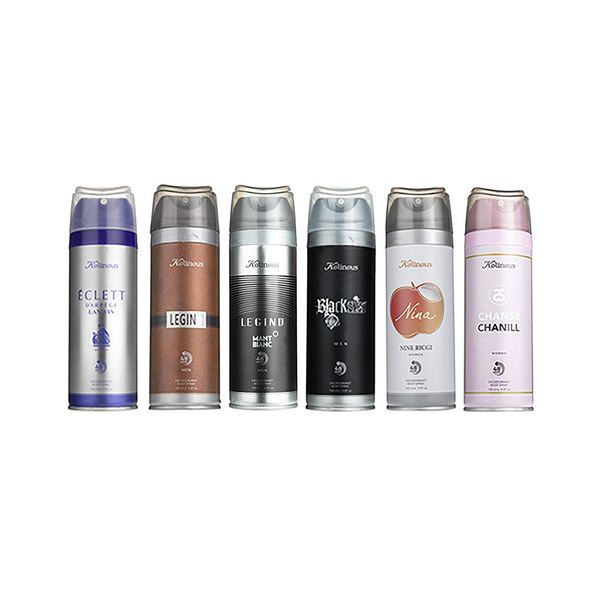 اسپری بدن کلینوس مدل p62 حجم 150 میلی لیتر مجموعه 6 عددی