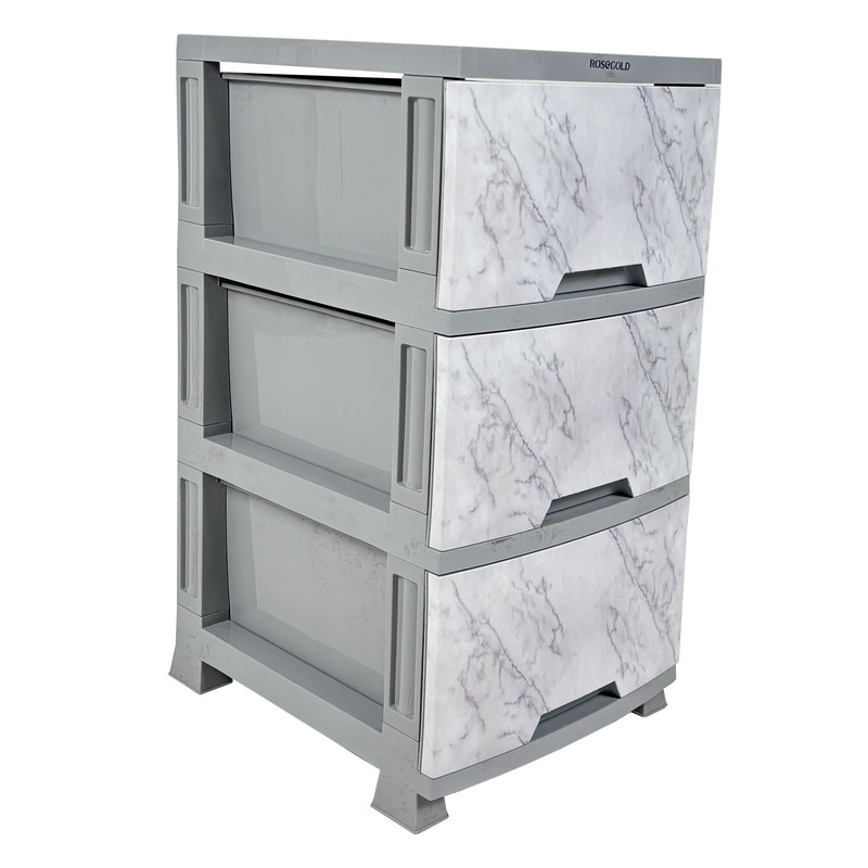 فایل کشویی رزگلد مدل 3 کشو L استون R3575