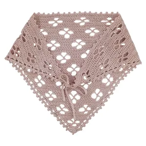 مینی اسکارف بافتنی زنانه مدل گل کد 0111490