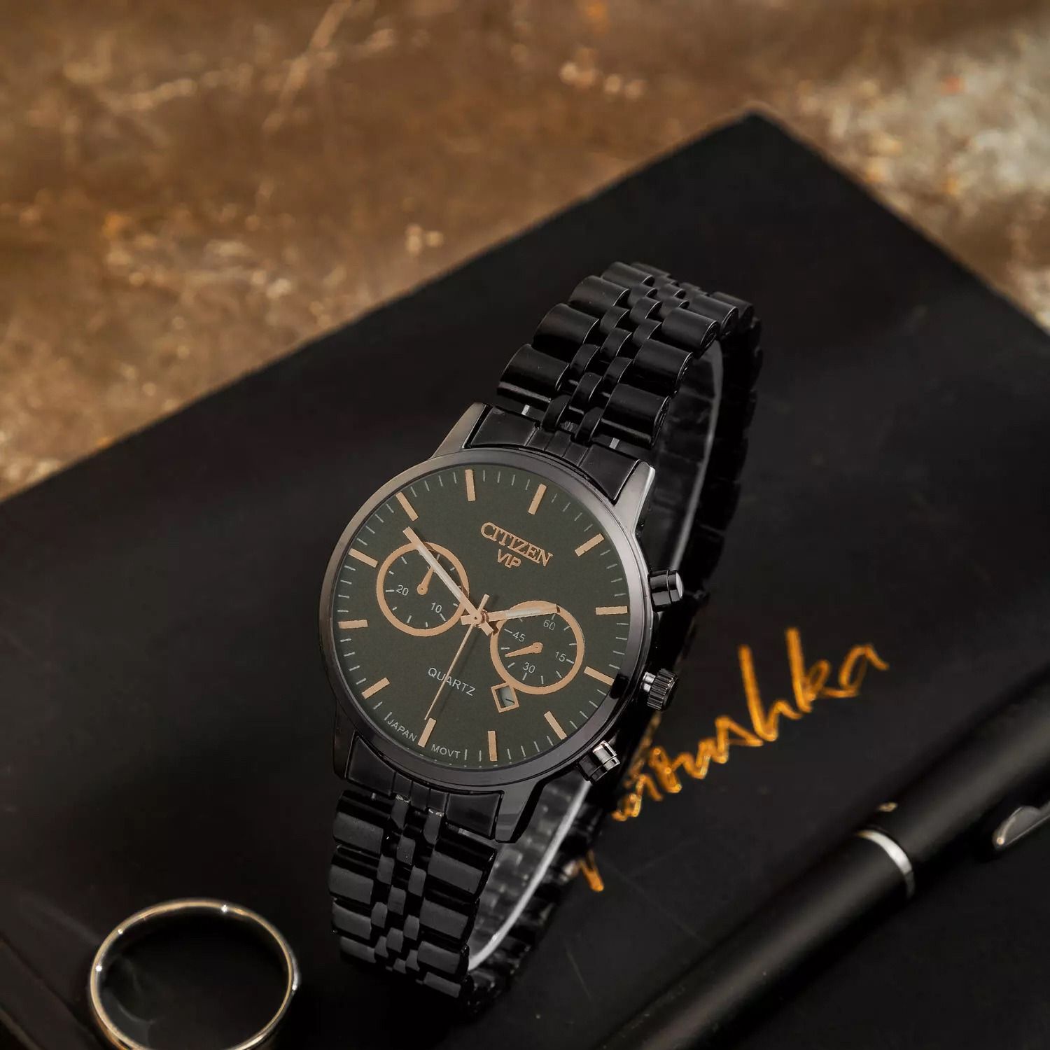 ساعت مچی عقربهای مردانه کوارتز مدل کرنوگراف کد vip1 -  - 3