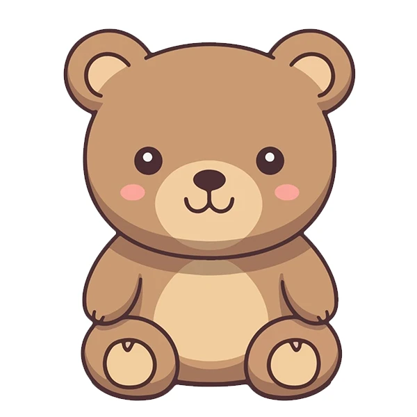  استیکر پارچه و لباس پاد آفرین طرح خرسی کد 4672