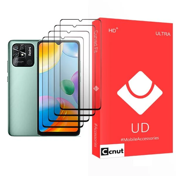 محافظ صفحه نمایش کوکونات مدل UD Ultra MIX004 مناسب برای گوشی موبایل شیائومی Redmi 10C بسته چهار عددی