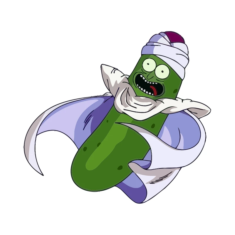 برچسب لپ تاپ پویا مارکت طرح پیکل ریک کد 2258