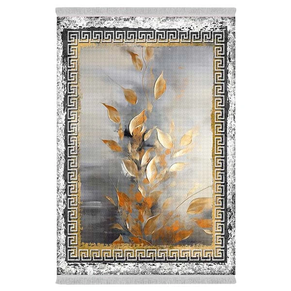 فرش پارچه‌ای دفه مدل فرشینه طرح مدرن کد 130