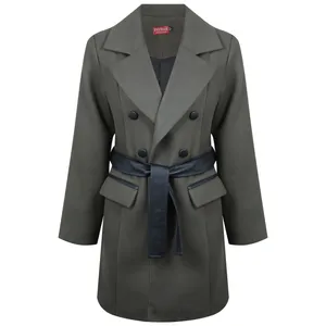 پالتو زنانه مدل WODG491 رنگ سبز