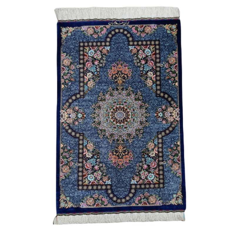 فرش دستباف نیم متری قم طرح ترنجی کد 1339 