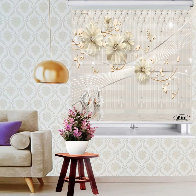 پرده زبرا زیو کد 3D1052 سایز 150x150 سانتی متر