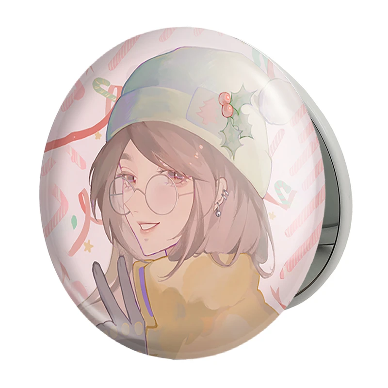 آینه جیبی خندالو طرح بازی ولورانت (Valorant) مدل تاشو کد 33092