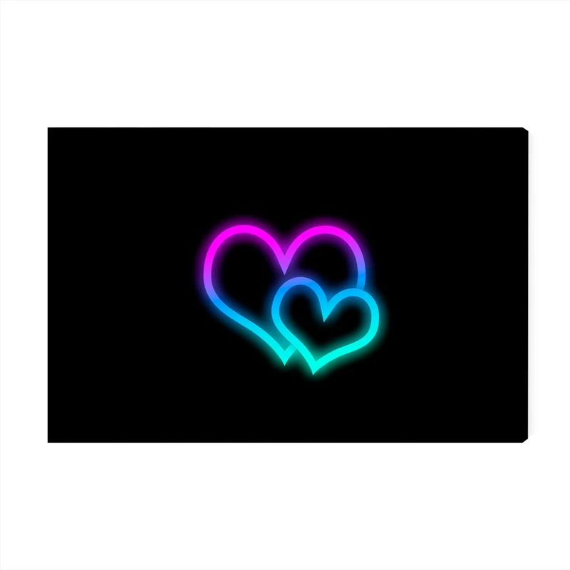 تابلو شاسی عرش مدل فانتزی عاشقانه قلب شبرنگ کد As2013