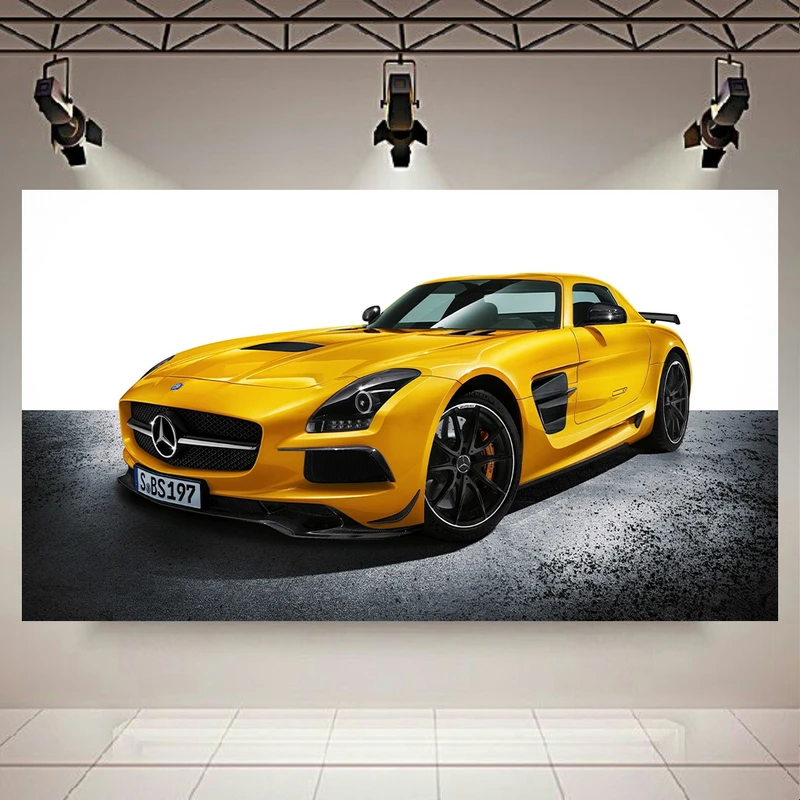 تابلو شاسی طرح ماشین مدل مرسدس بنز AMG SLS کد AR6310