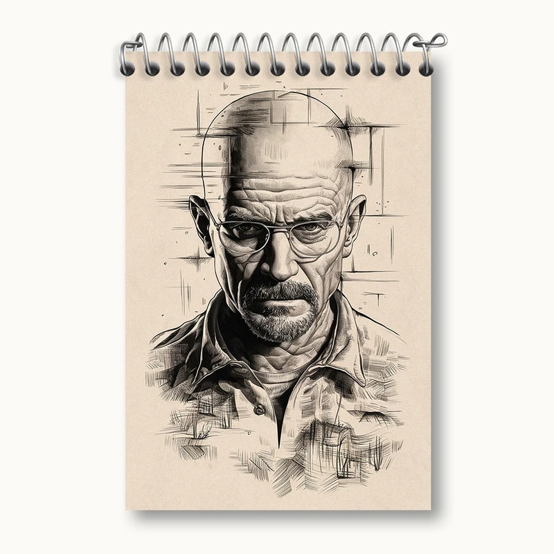 دفتر یادداشت 50 برگ خندالو مدل بریکینگ بد (Breaking Bad) کد F1743