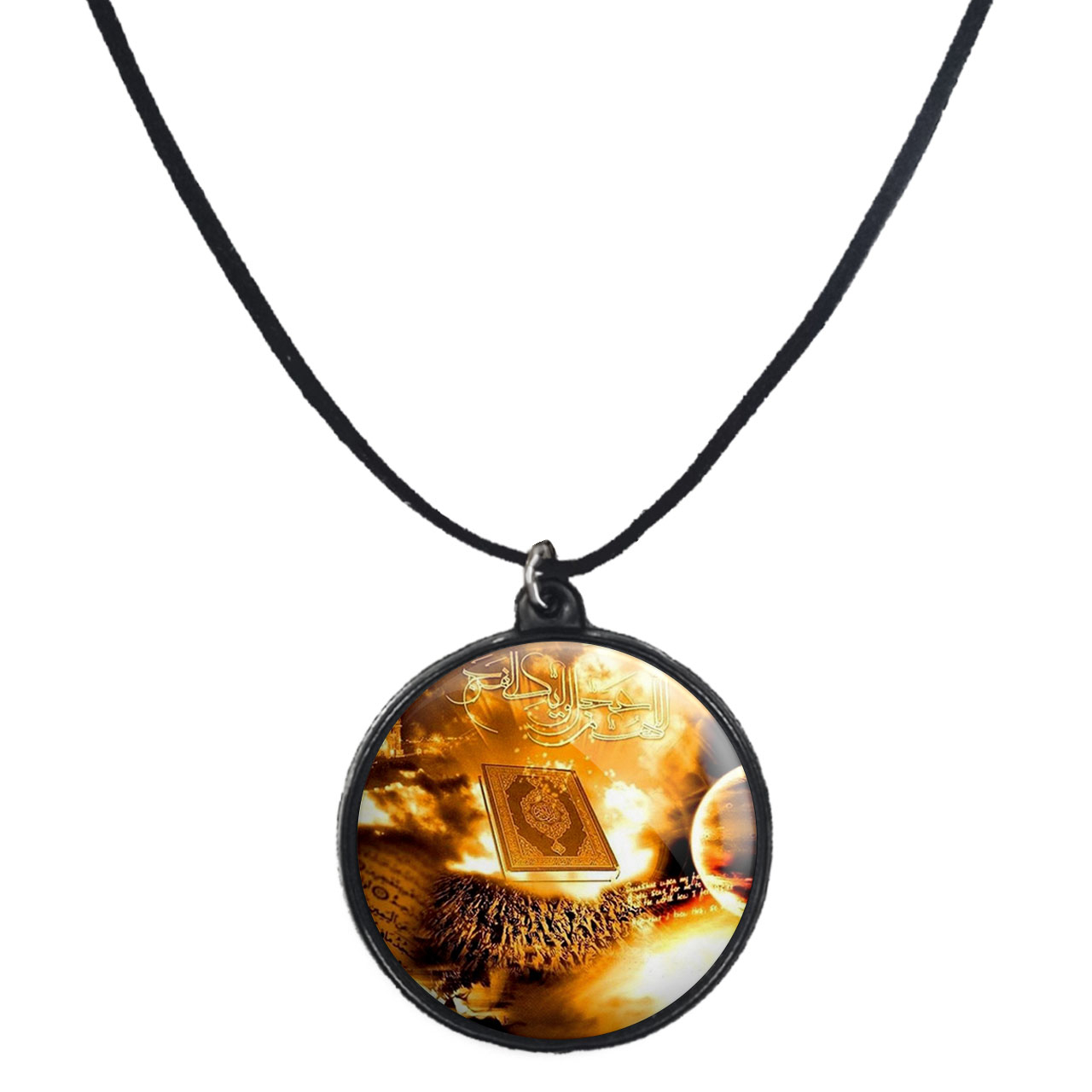 گردنبند پرمانه طرح امام زمان کد pmb.24106 مدل دو طرفه