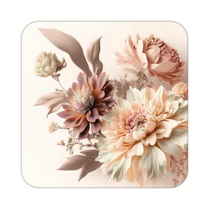 زیر لیوانی کاکتی طرح گل مدل mp17641