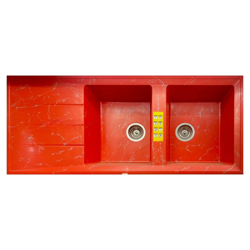 سینک ظرفشویی گرانیت توکار دو لگنه مدل SG3006