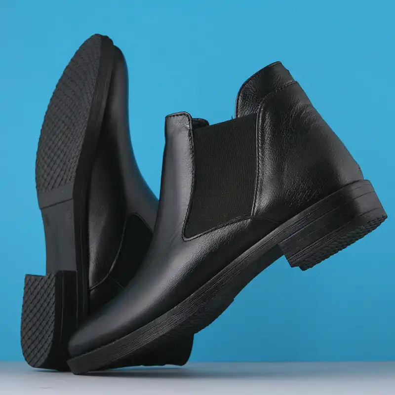 نیم بوت زنانه چرم یلسان مدل ژینا کد MSK-ZIN-616-MRC