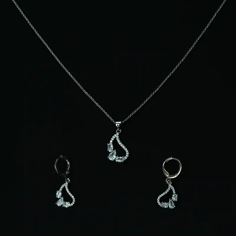 نیم ست زنانه مدل ترمه نگین دار