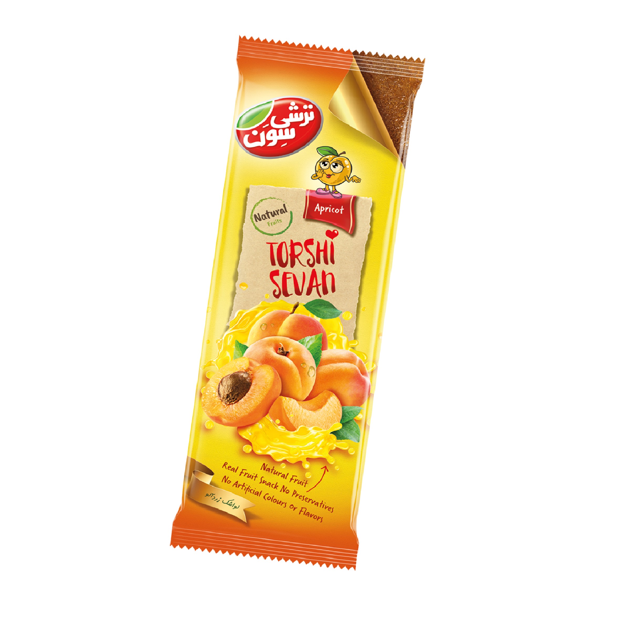 لواشک فامیلا زردآلو  ترشی سون - 100 گرم بسته 10 عددی