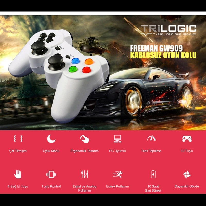 دسته بازی بیسیم مدل DB21 بسته 2 عددی