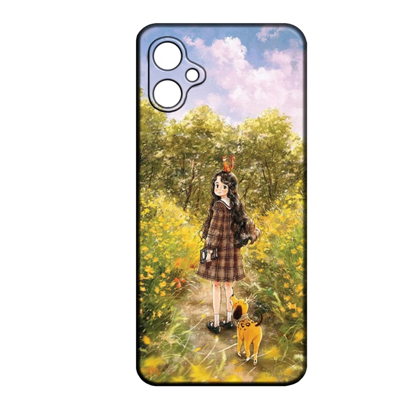 کاور طرح دخترانه  کد 194 مناسب برای گوشی موبایل سامسونگ Galaxy A05