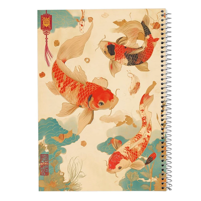 دفتر نقاشی 50 برگ مدوپد مدل ماهی کد DF16001