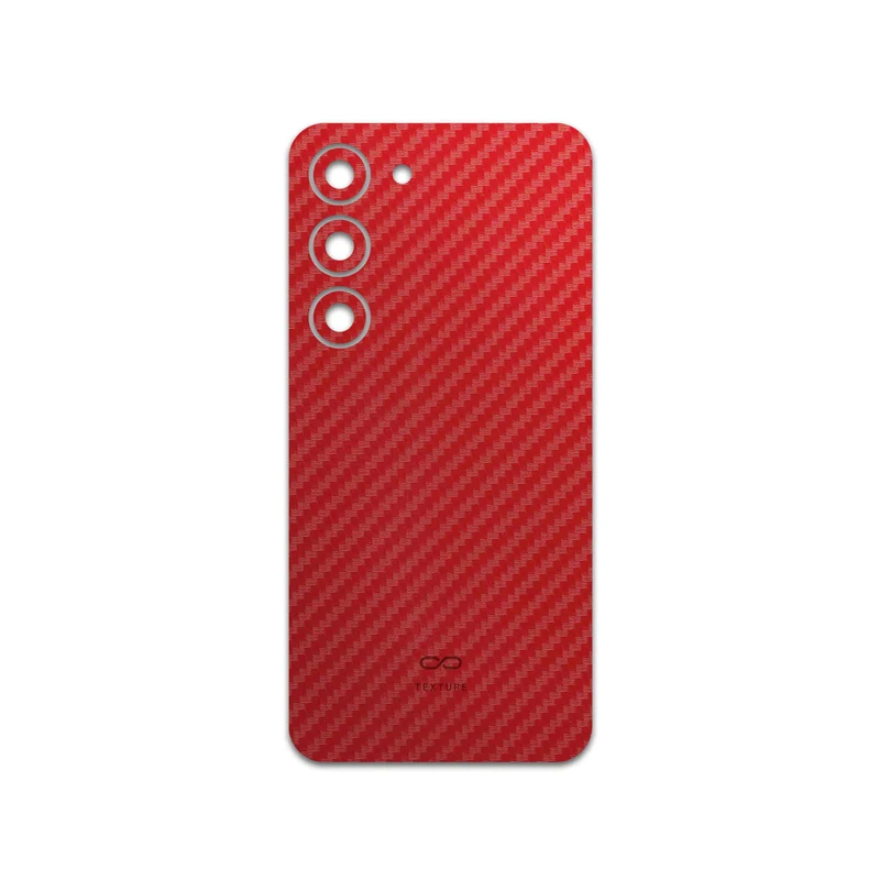 برچسب پوششی ماهوت مدل Red-Fiber مناسب برای گوشی موبایل سامسونگ Galaxy S23