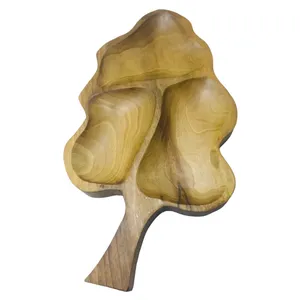 شکلات خوری چوبی مدل برگ گیلاس