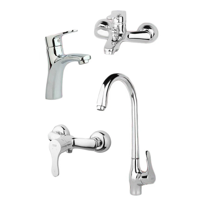 ست شیرآلات راسان مدل صدف مجموعه 4عددی