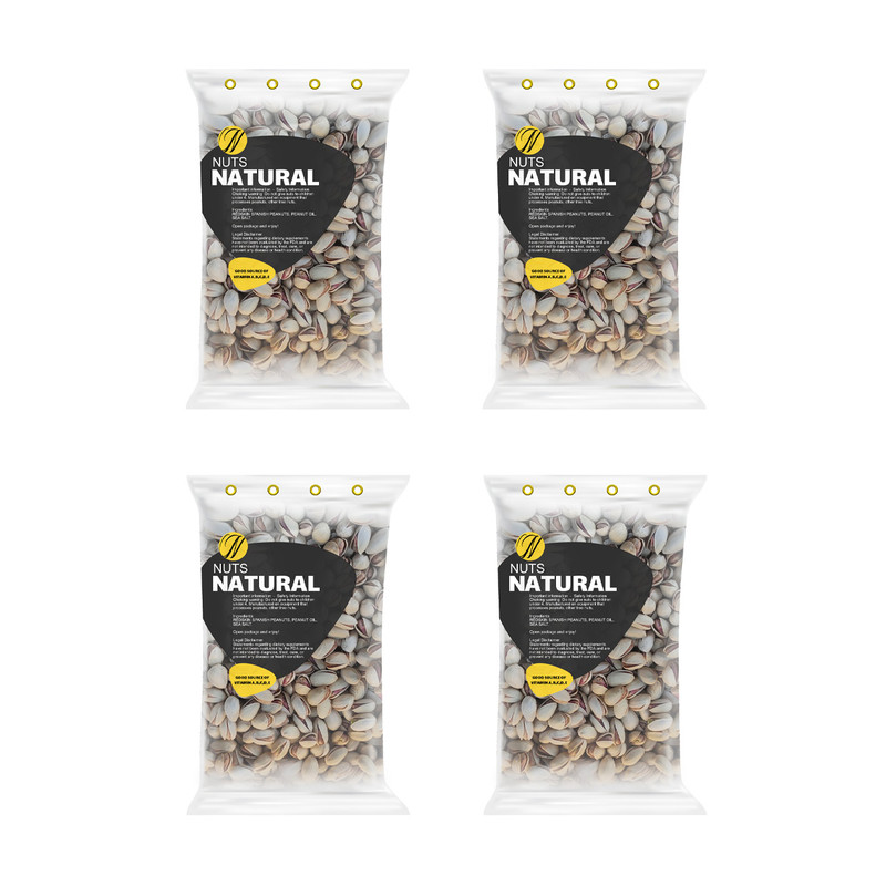 پسته خام اکبری نچرال - 250 گرم بسته 4 عددی 