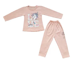 ست تی شرت آستین بلند و شلوار دخترانه مدل F1