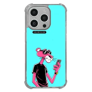 AKAM AMC-WTA15PRO-PINK PANTHER1 Cover For Apple iPhone 15 Pro