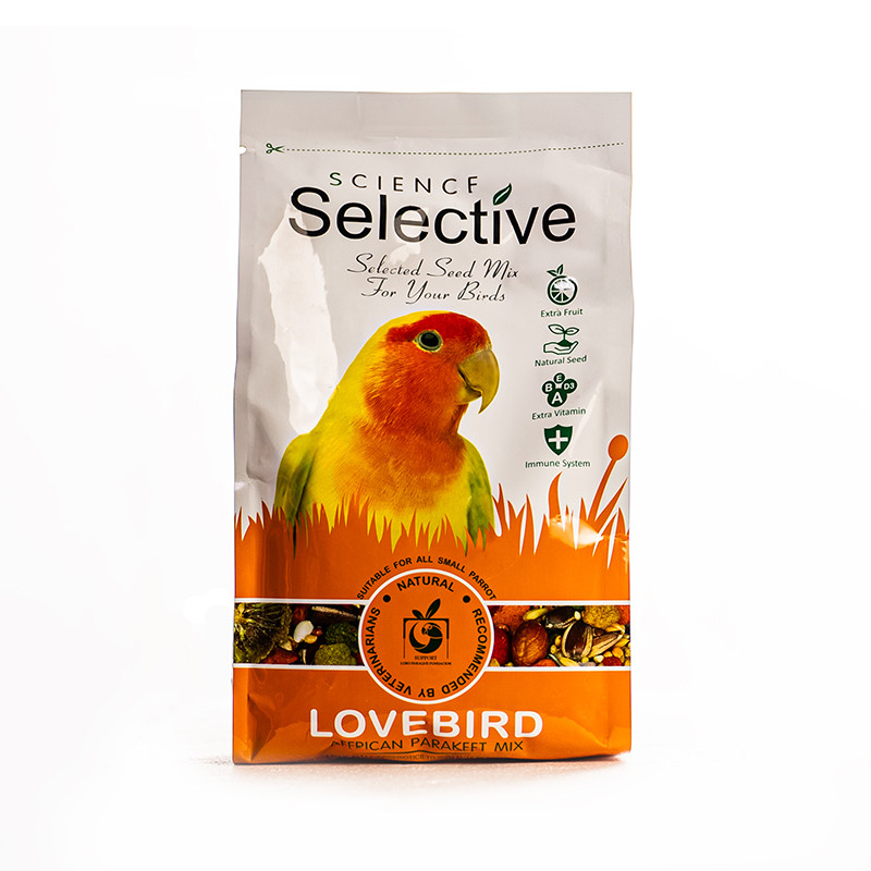 غذای طوطی برزیلی سلکتیو مدل LOVE BIRD وزن 1 کیلوگرم