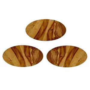 بشقاب میوه خوری مدل پیش دستی چوبیس مدل v20 بسته سه عددی