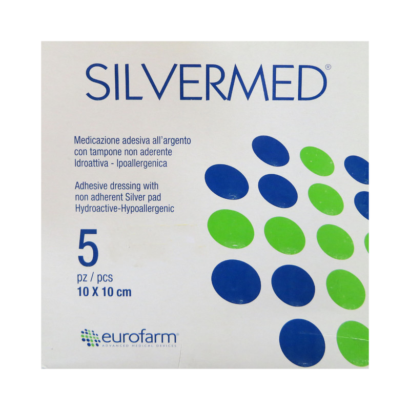 پانسمان یوروفارم مدل SILVERMED 10.10 بسته 5 عددی