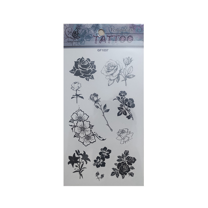 تتو موقت طرح گل کد 10