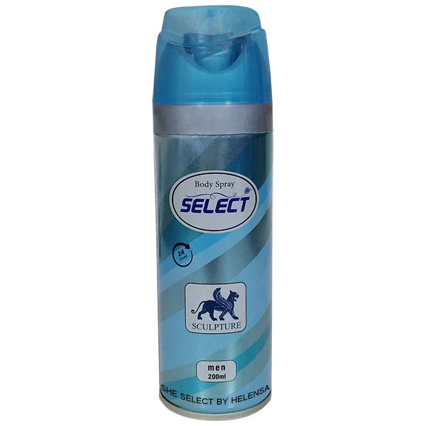 اسپری بدن مردانه شی سلکت بای هلنسا مدل Sculpture حجم 200 میلی لیتر