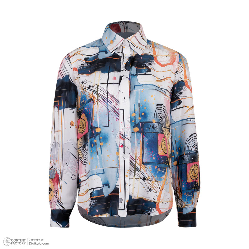 شومیز آستین بلند زنانه مدل آسمان کد blbb101