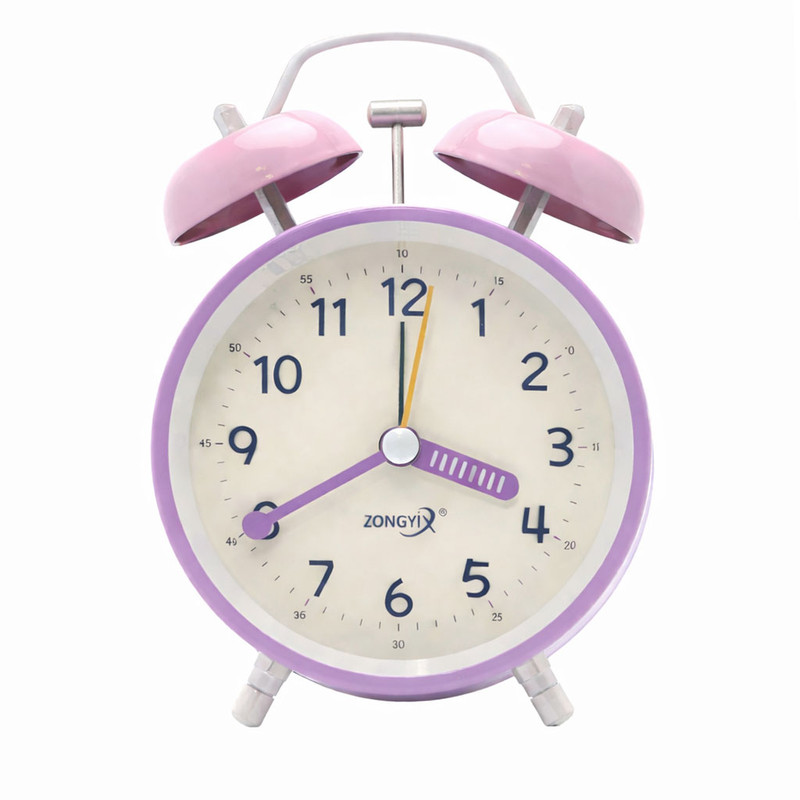 ساعت رومیزی عقربه‌ای مدل Lavender Bell کد KP-247