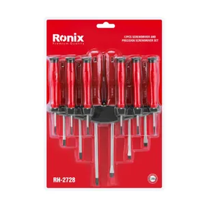 پیچ گوشتی رونیکس کد 2728 بسته 12 عددی