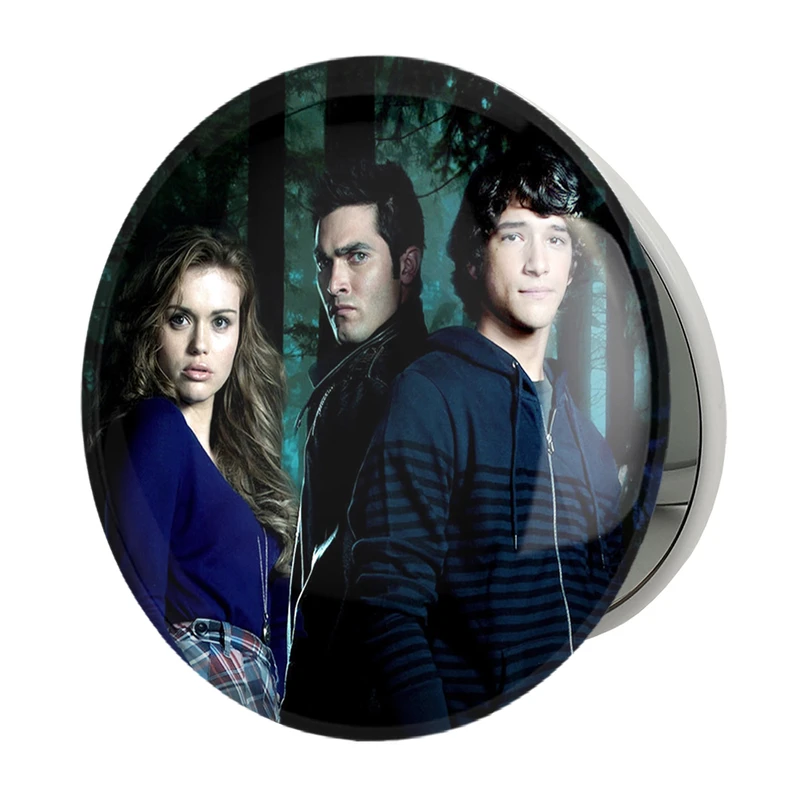 آینه جیبی خندالو طرح اسکات و درک و لیدیا سریال تین ولف Teen Wolf مدل تاشو کد 28448