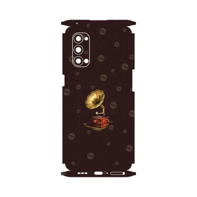 برچسب پوششی ماهوت مدل Gramophone Nostalgia-FullSkin مناسب برای گوشی موبایل اپو Reno4 Pro 5G