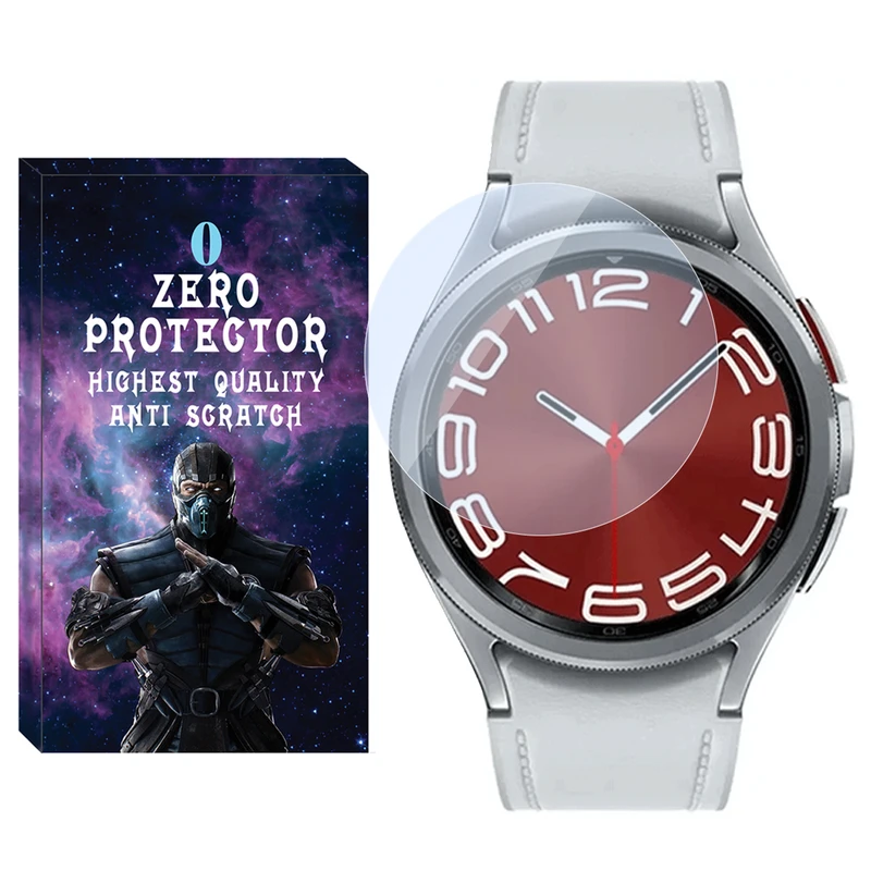 محافظ صفحه نمایش شیشه‌ای زیرو مدل SH-ZR مناسب برای ساعت هوشمند سامسونگ Galaxy watch 6 Classic 47mm