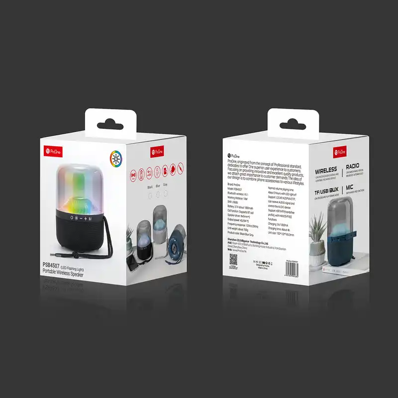 اسپیکر بی سیم قابل حمل پرووان مدل PORTABLE WIRELESS SPEAKER PSB4507